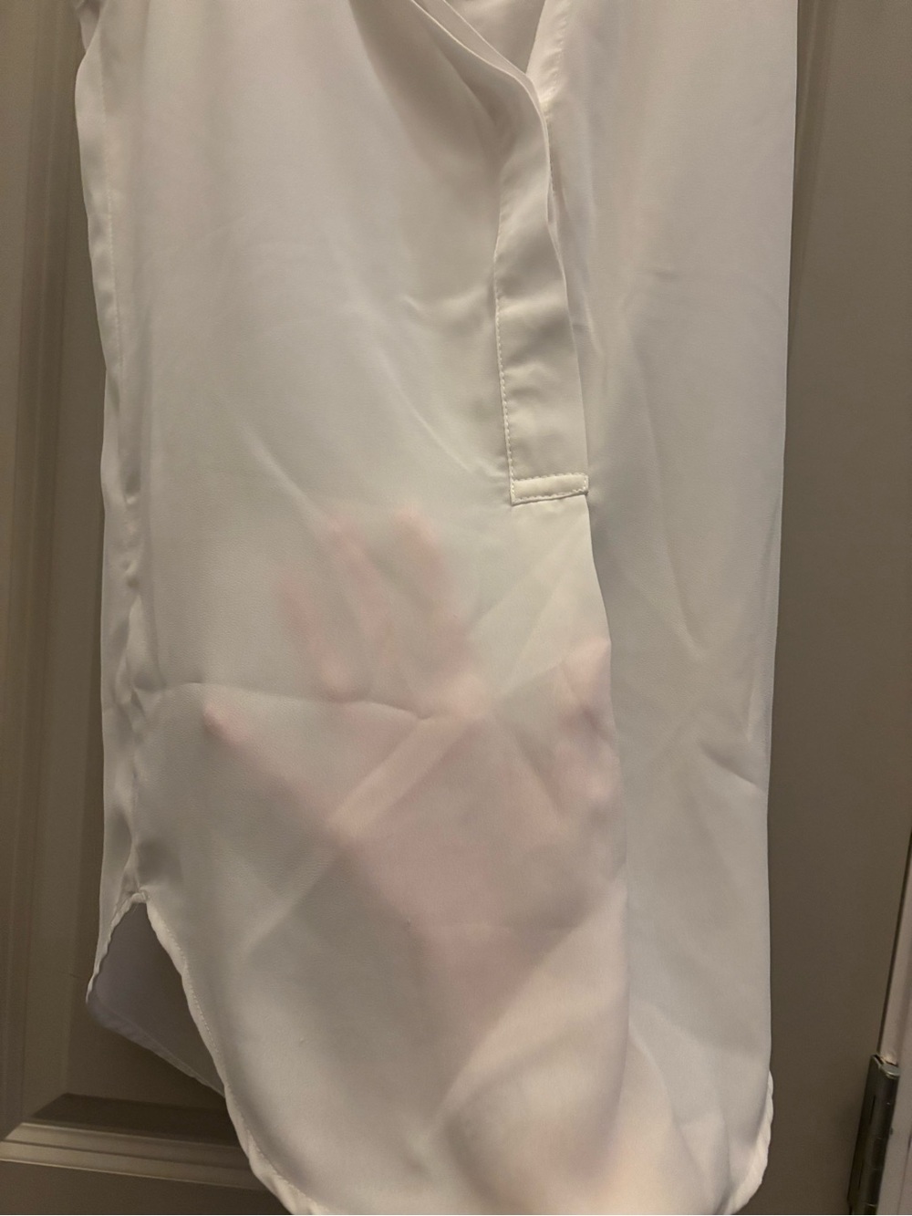 RD Style White Sleeveless Blouse - Picture 4 of 4